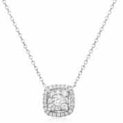 14kt White Gold Diamond Necklace