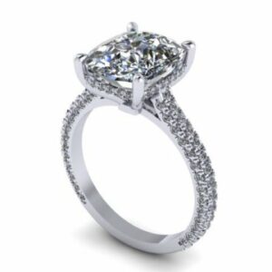 Custom Cushion Diamond Engagement Rings 1