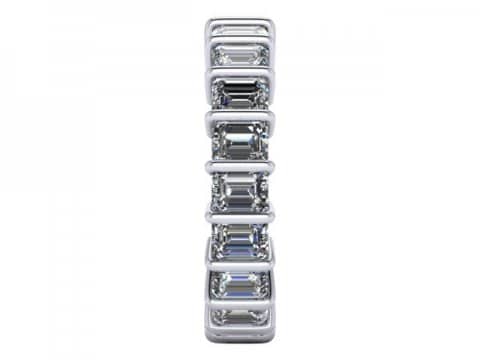 Custom Eternity Band in Dallas Texas - Emerald Cut Eternity Band Dallas 3