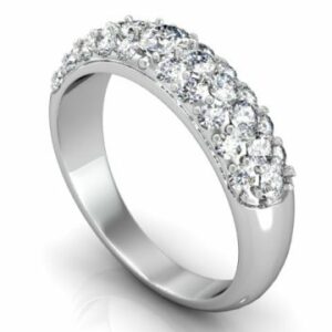 Custom wedding band in Dallas texas - Pave Wedding Bands in Dallas Texas - Shira diamonds Texas 1