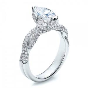 Marquise Engagement Ring - Vanna K