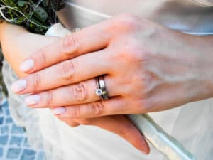 Diamond Ring in Hand