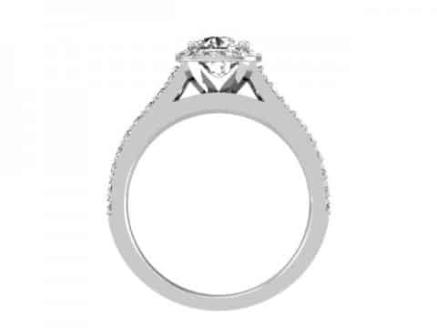 Halo Diamond Rings Dallas - Cushion Halo Diamond Rings Dallas 4