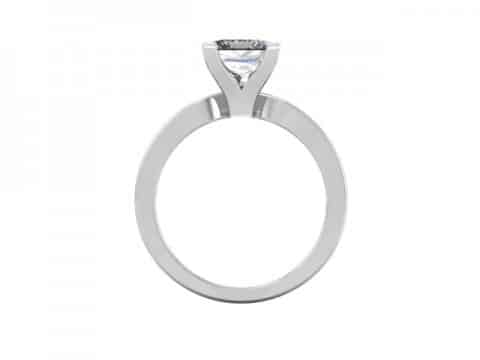 White Gold Solitaire Engagement Ring 3